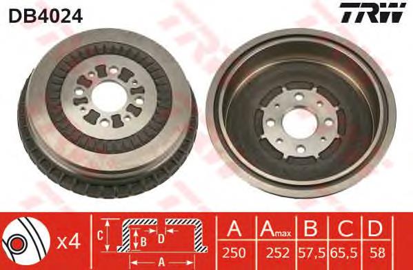 14471510 Brembo tambor do freio traseiro