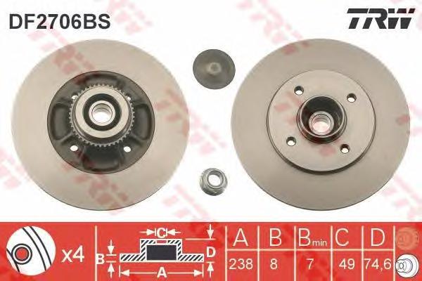 8583325 Brembo disco do freio traseiro