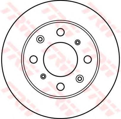 Передние тормозные диски DF2640 TRW