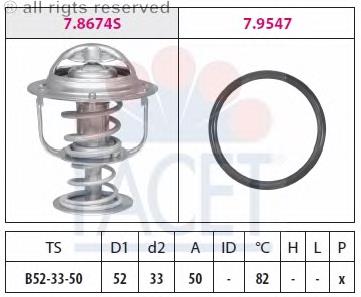 78674 Facet termostato