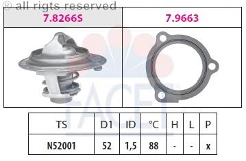 78647 Facet termostato