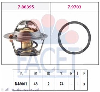 78840 Facet termostato