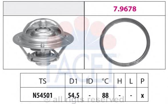 7.8787 Facet termostato