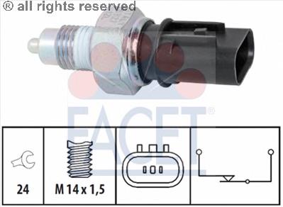 7.6327 Facet sensor de ativação das luzes de marcha à ré