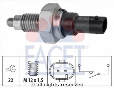 638151 Hans Pries (Topran) sensor de ativação das luzes de marcha à ré