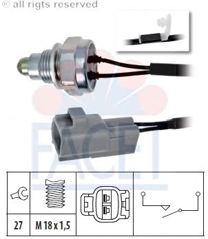 7.6261 Facet sensor de ativação das luzes de marcha à ré