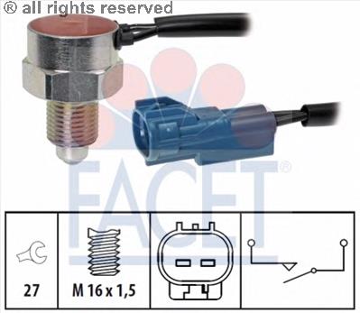 76302 Facet sensor de ativação das luzes de marcha à ré