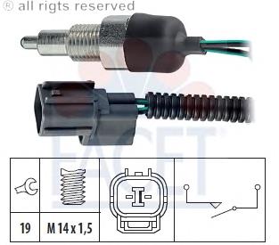 Sensor de ativação das luzes de marcha à ré 76247 Facet