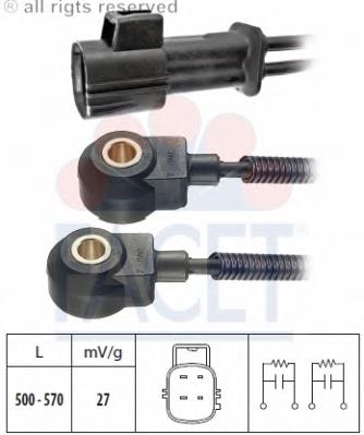 Sensor de detonação para Volvo S80 (TS, TH, KV)