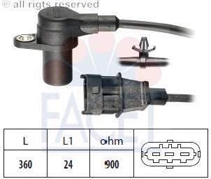 90564 Facet sensor de posição (de revoluções de cambota)