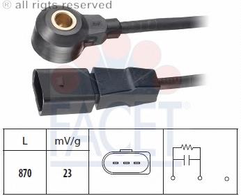 Sensor de detonação 93047 Facet