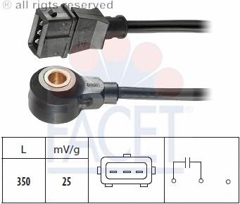 96508199 General Motors sensor de detonação