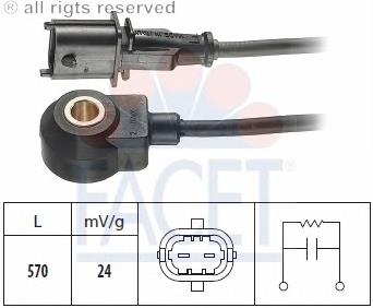 46525288 Fiat/Alfa/Lancia sensor de detonação