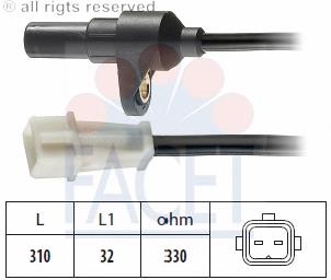 90142 Facet sensor de posição (de revoluções de cambota)