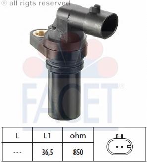 90407 Facet sensor de posição (de revoluções de cambota)