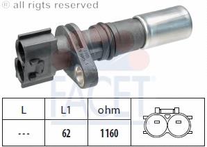 Sensor de posição (de revoluções) de cambota para Toyota Prius (NHW20)