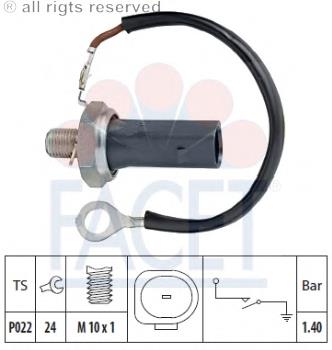 1800159 EPS sensor de pressão de óleo