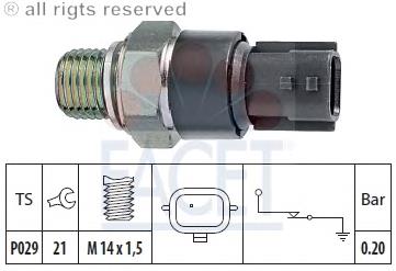 500189 KW sensor de pressão de óleo