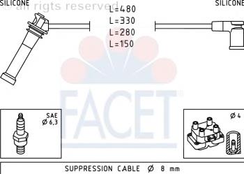 Fios de alta voltagem, kit para Mazda 6 (GG)