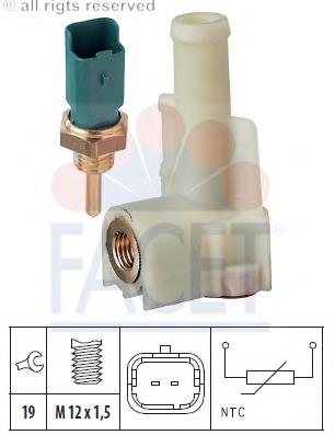 71736835 Fiat/Alfa/Lancia sensor de temperatura do fluido de esfriamento