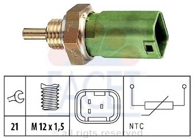 8200699074 Renault (RVI) sensor de temperatura do fluido de esfriamento