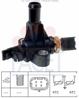 71718201 Fiat/Alfa/Lancia sensor de temperatura do fluido de esfriamento