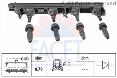 96376 Facet bobina de ignição