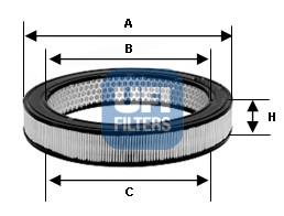 2777000 UFI filtro de ar