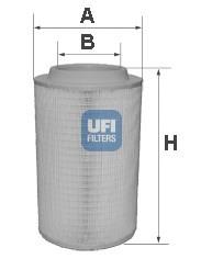 2760000 UFI filtro de ar