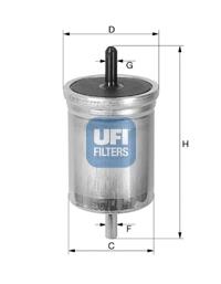 3151400 UFI filtro de combustível