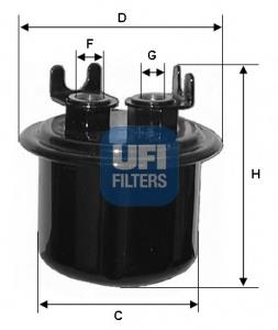 3153400 UFI filtro de combustível