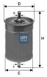 31.500.00 UFI filtro de combustível