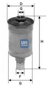 3151100 UFI filtro de combustível