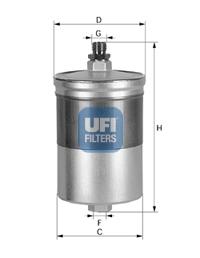 3150500 UFI filtro de combustível