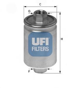 3156400 UFI filtro de combustível