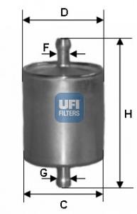 Топливный фильтр 3176000 UFI