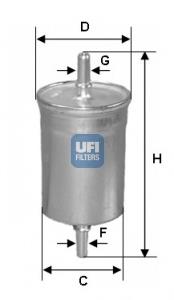 3183500 UFI filtro de combustível