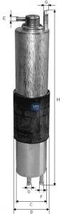 3184700 UFI filtro de combustível