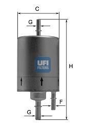 31.831.00 UFI filtro de combustível