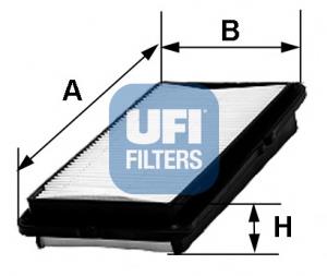 Купить 3034700 UFI Автомобильный фильтр воздуха