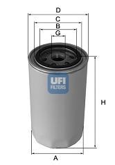 23.106.01 UFI filtro do sistema hidráulico