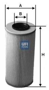 2558600 UFI filtro de óleo