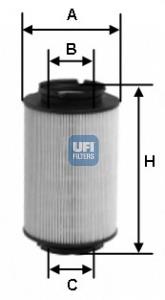 26.014.00 UFI filtro de combustível