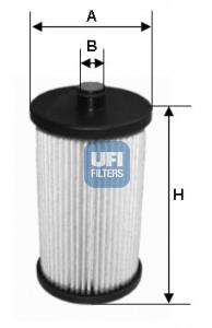 2601200 UFI filtro de combustível