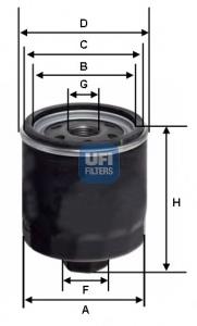 23.453.00 UFI filtro de óleo