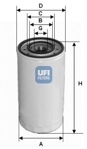 2347500 UFI filtro de óleo