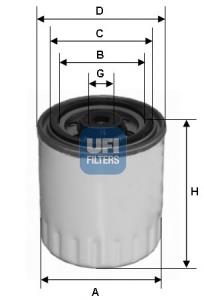 24.321.00 UFI filtro de combustível