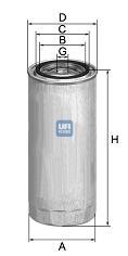 2403100 UFI filtro de combustível