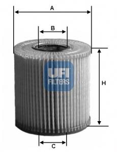 2500900 UFI filtro de óleo