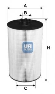 25.019.00 UFI filtro de óleo
